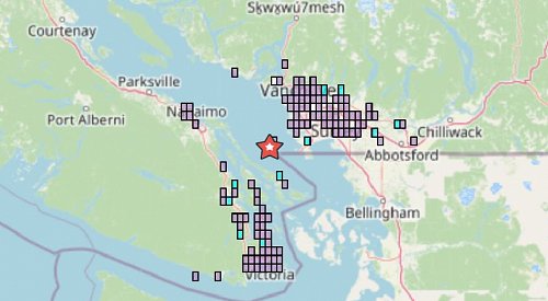 Overnight earthquake in the Georgia Strait felt by people in Vancouver, Victoria