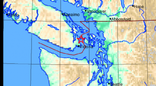 4.0 magnitude earthquake felt this morning on BC’s South Coast 