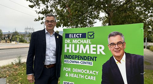 VIDEO: Dr. Michael Humer explains his independent candidacy in Kelowna Centre